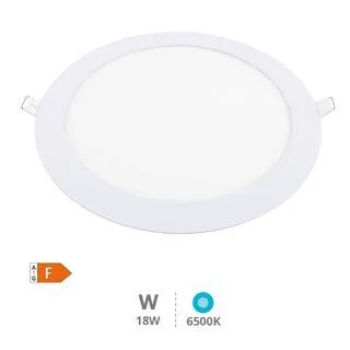 Downlight empotrable LED redondo de 18 W en blanco